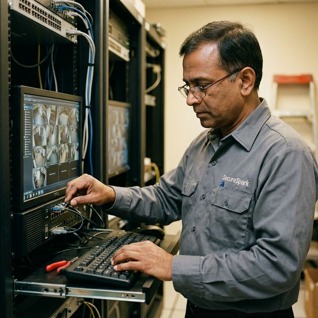 SecureSpark Indian Technician at work